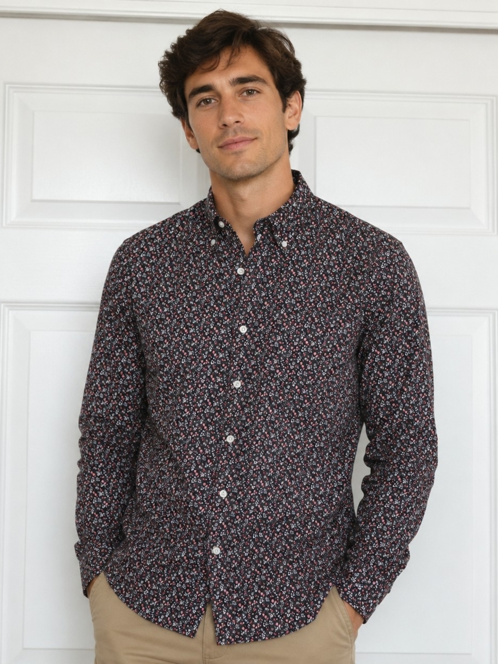 J. Crew Mercantile Flex Slim Cotton Shirt SzM